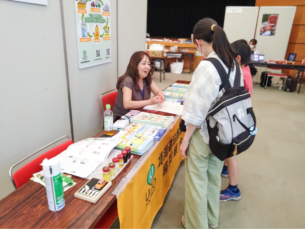 第36回えべつ環境SDGs広場に出店し、廃食油リサイクルの普及啓発を行いました1